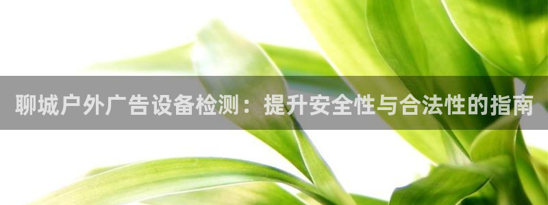 杏宇官方平台官网下载：聊城户外广告设备检测：提升安全性与合法性的指南