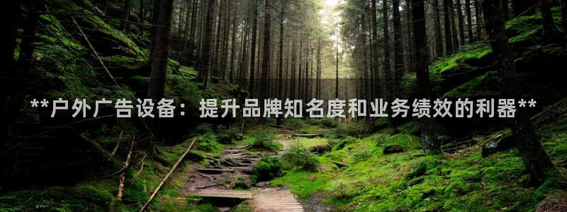 杏宇平台主管：**户外广告设备：提升品牌知名度和业务绩效的利器**