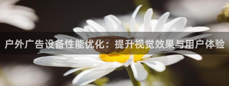 杏宇平台代理：户外广告设备性能优化：提升视觉效果与用户体验