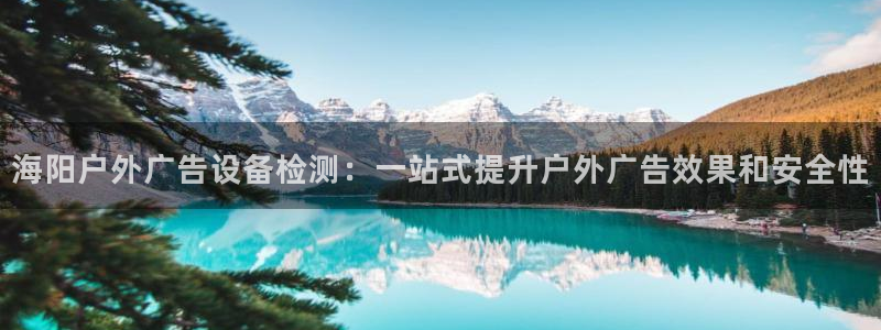 杏宇平台怎么样：海阳户外广告设备检测：一站式提升户外广告效果和安全性