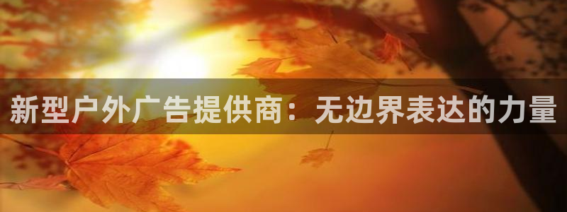 杏宇平台代理怎么样赚钱：新型户外广告提供商：无边界表达的力量