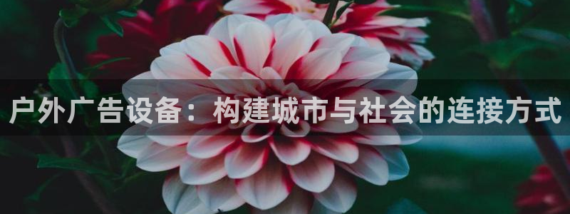 杏宇平台登录方法：户外广告设备：构建城市与社会的连接方式