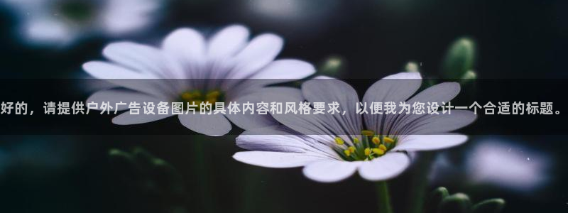 杏宇平台代理：好的，请提供户外广告设备图片的具体内容和风格要求，以便我为您设计一个合适的标题。
