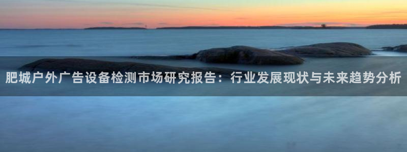 杏宇代理注册：肥城户外广告设备检测市场研究报告：行业发展现状与未来趋势分析