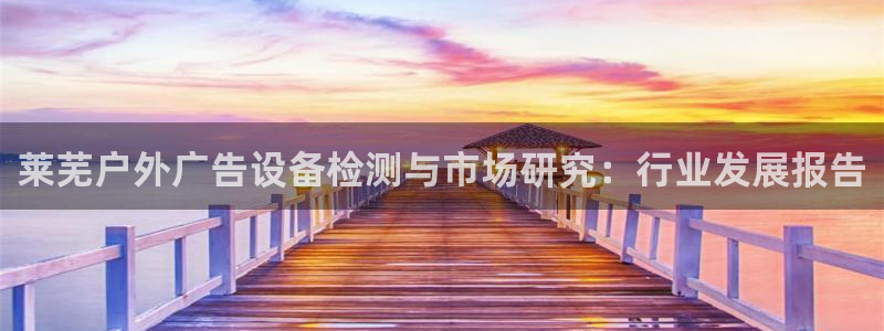杏宇平台怎么样赚钱：莱芜户外广告设备检测与市场研究：行业发展报告